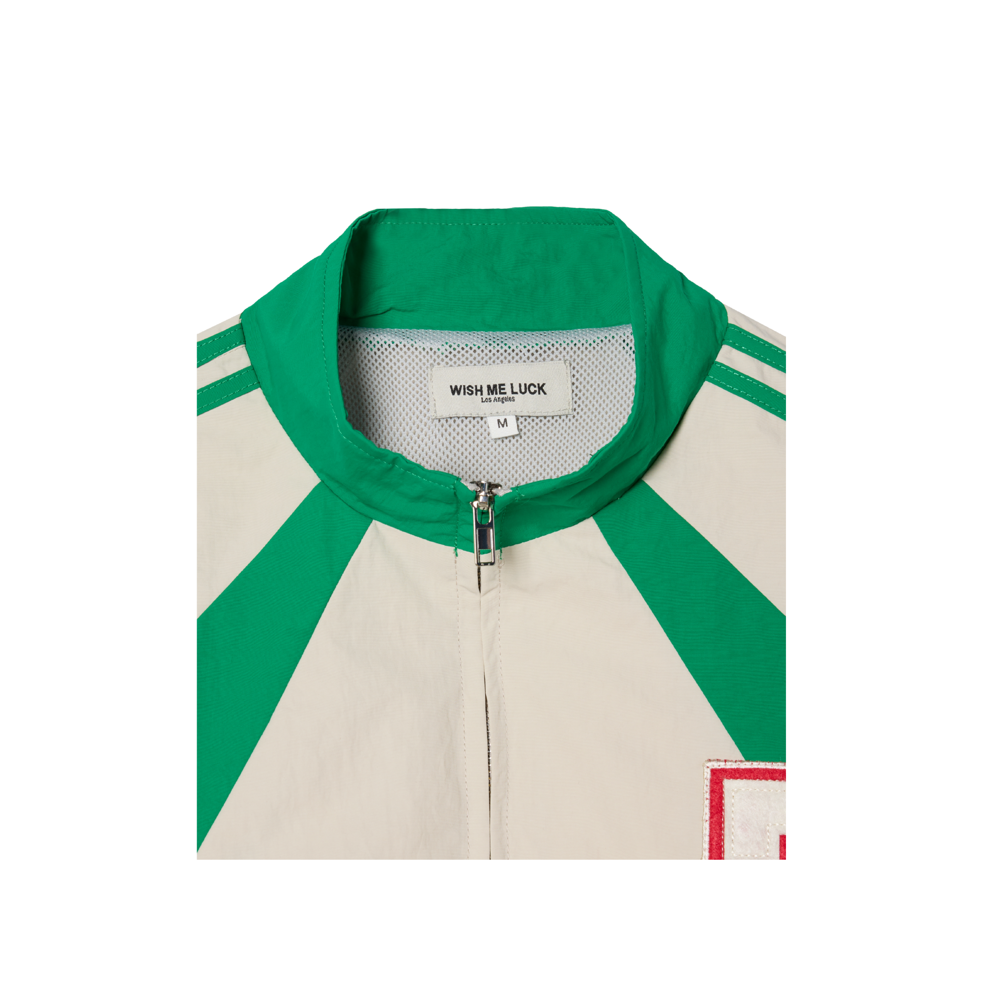 7th Club Track Jacket – Green/Heather Gray