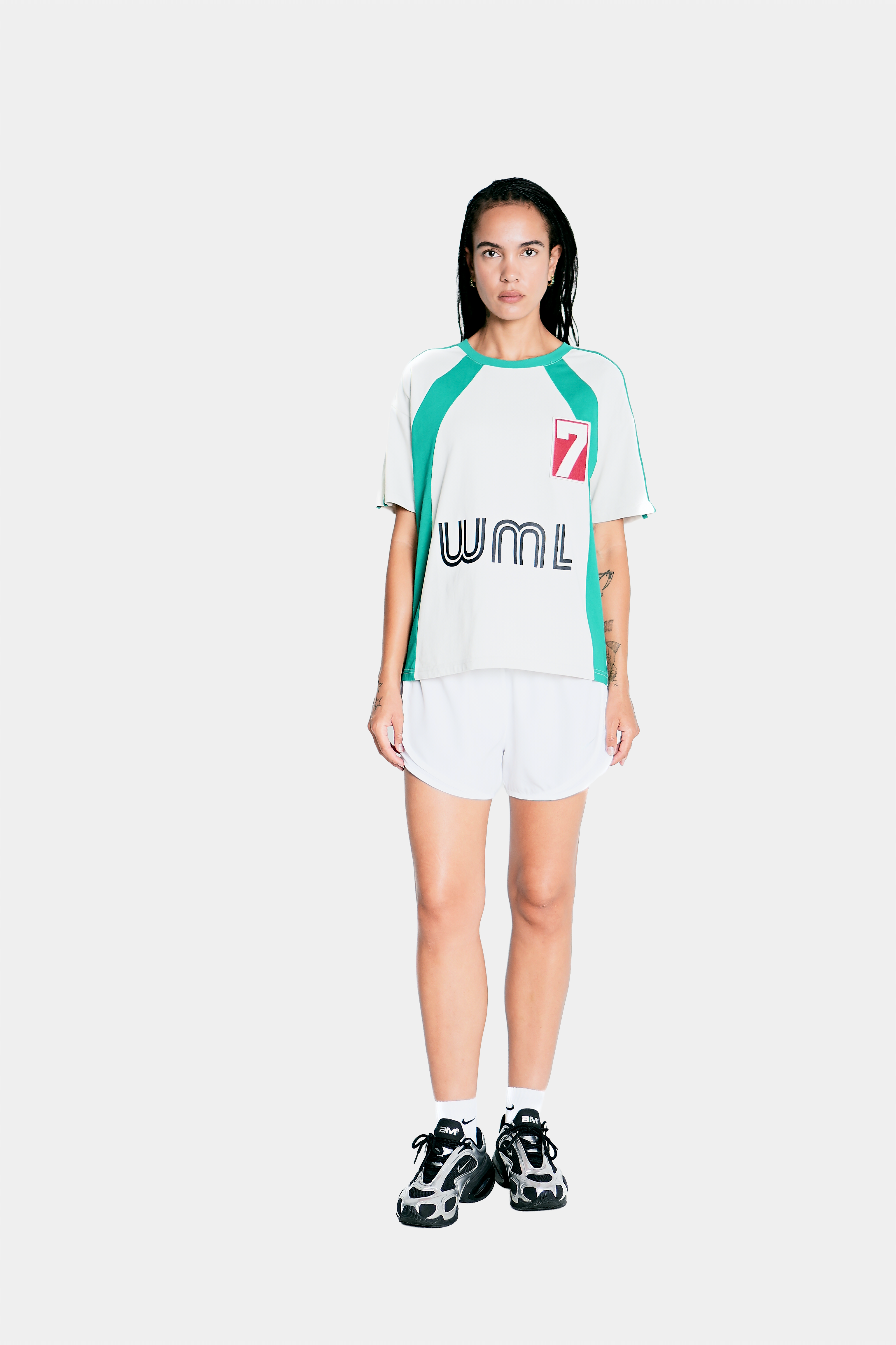 7th Club Jersey – Green/Heather Gray