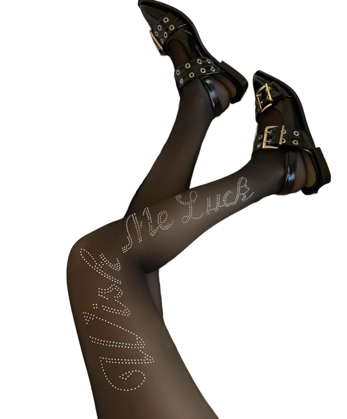 Rhinestone WML Logo Tights