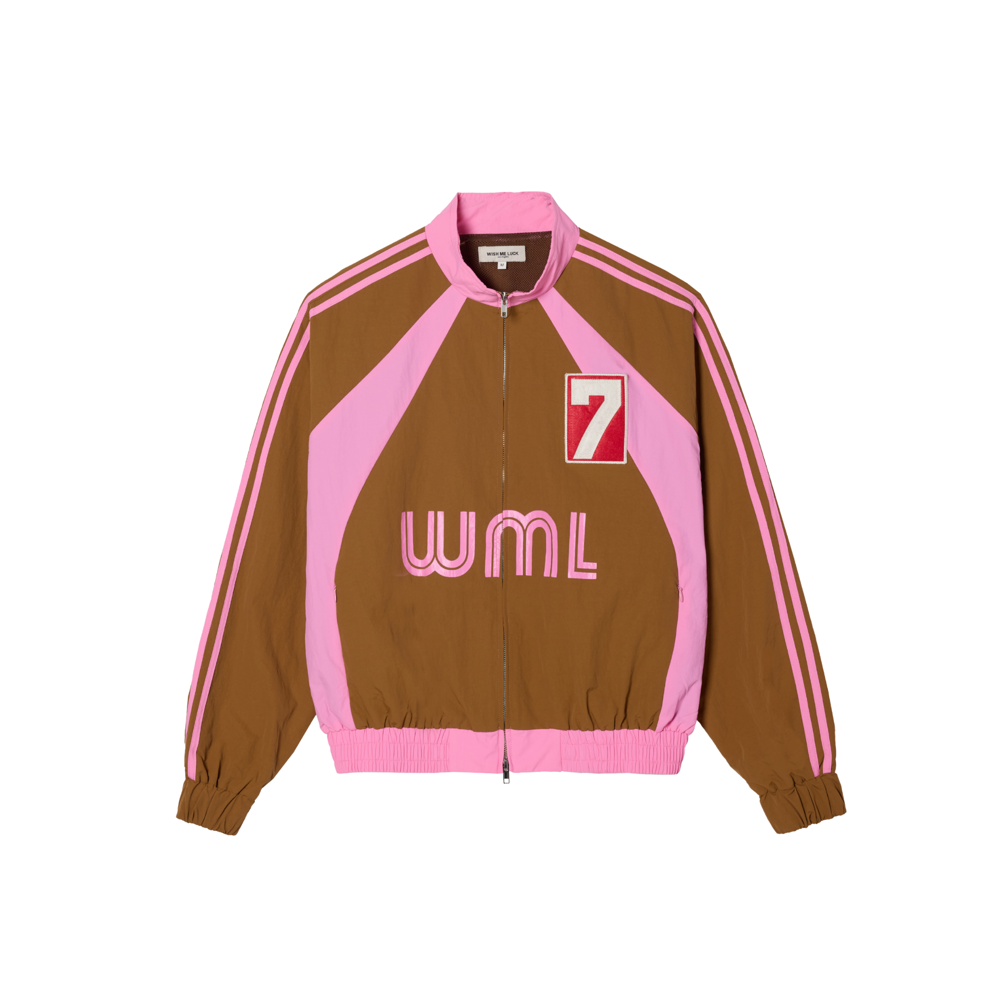 7th Club Track Jacket – Brown/Pink