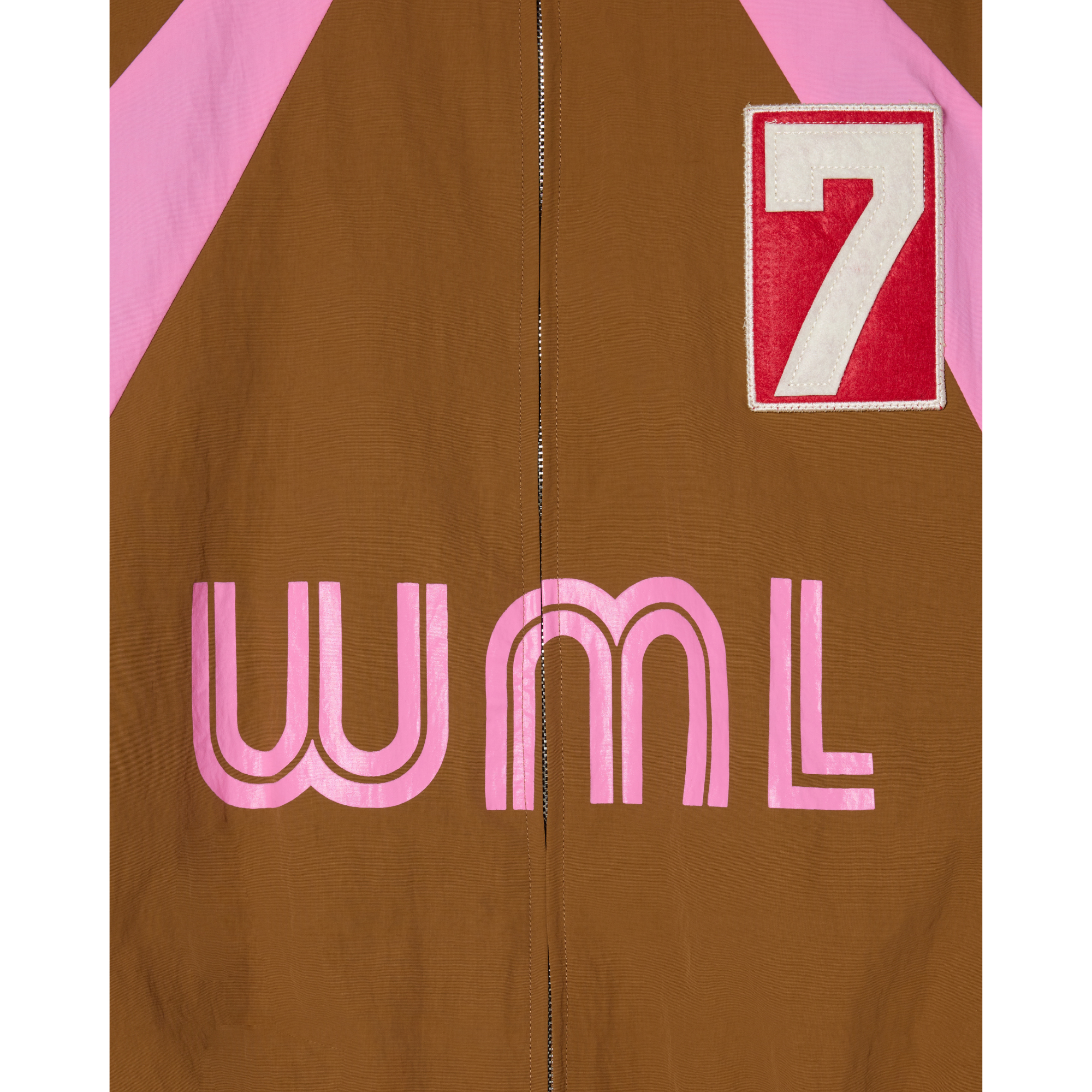 7th Club Track Jacket – Brown/Pink