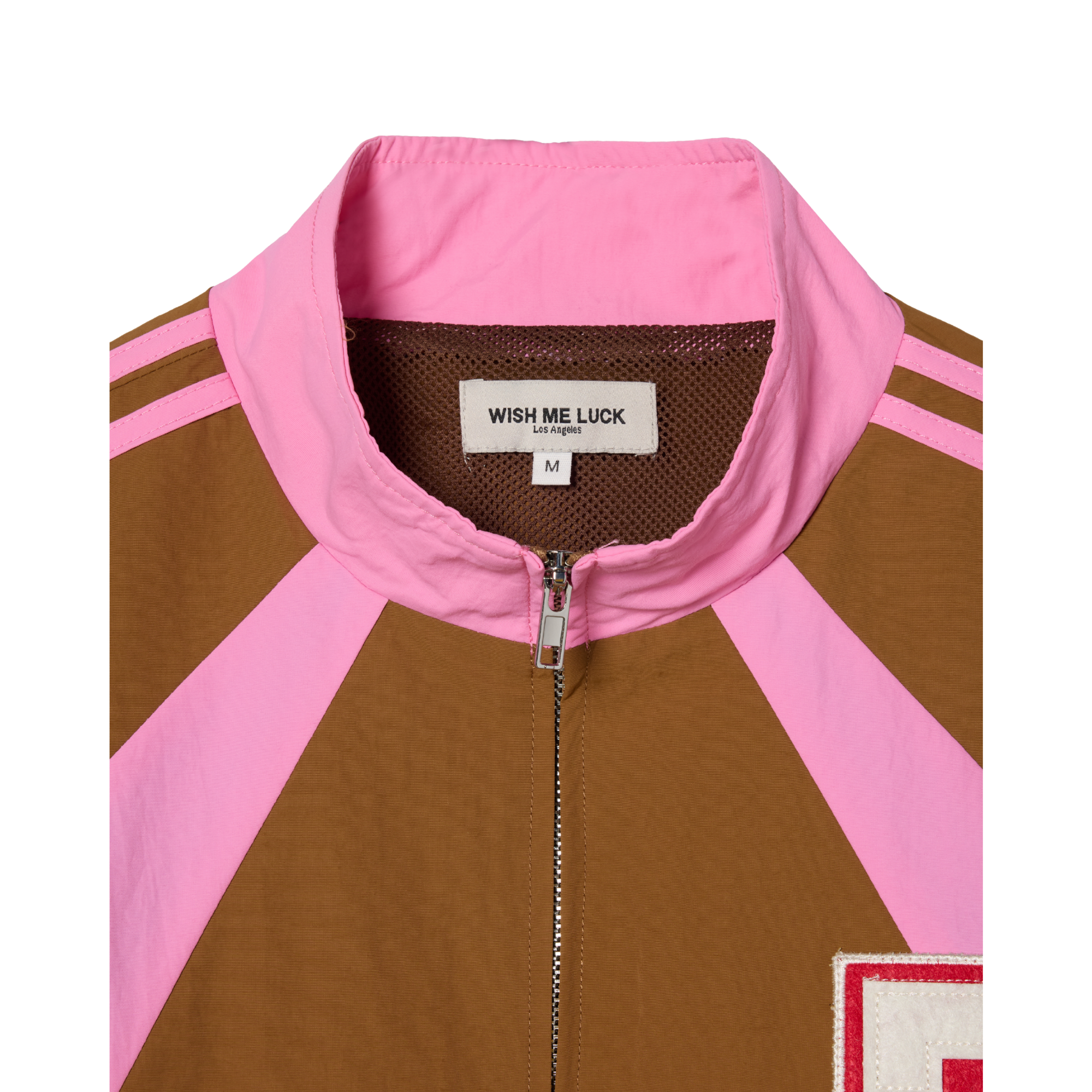 7th Club Track Jacket – Brown/Pink