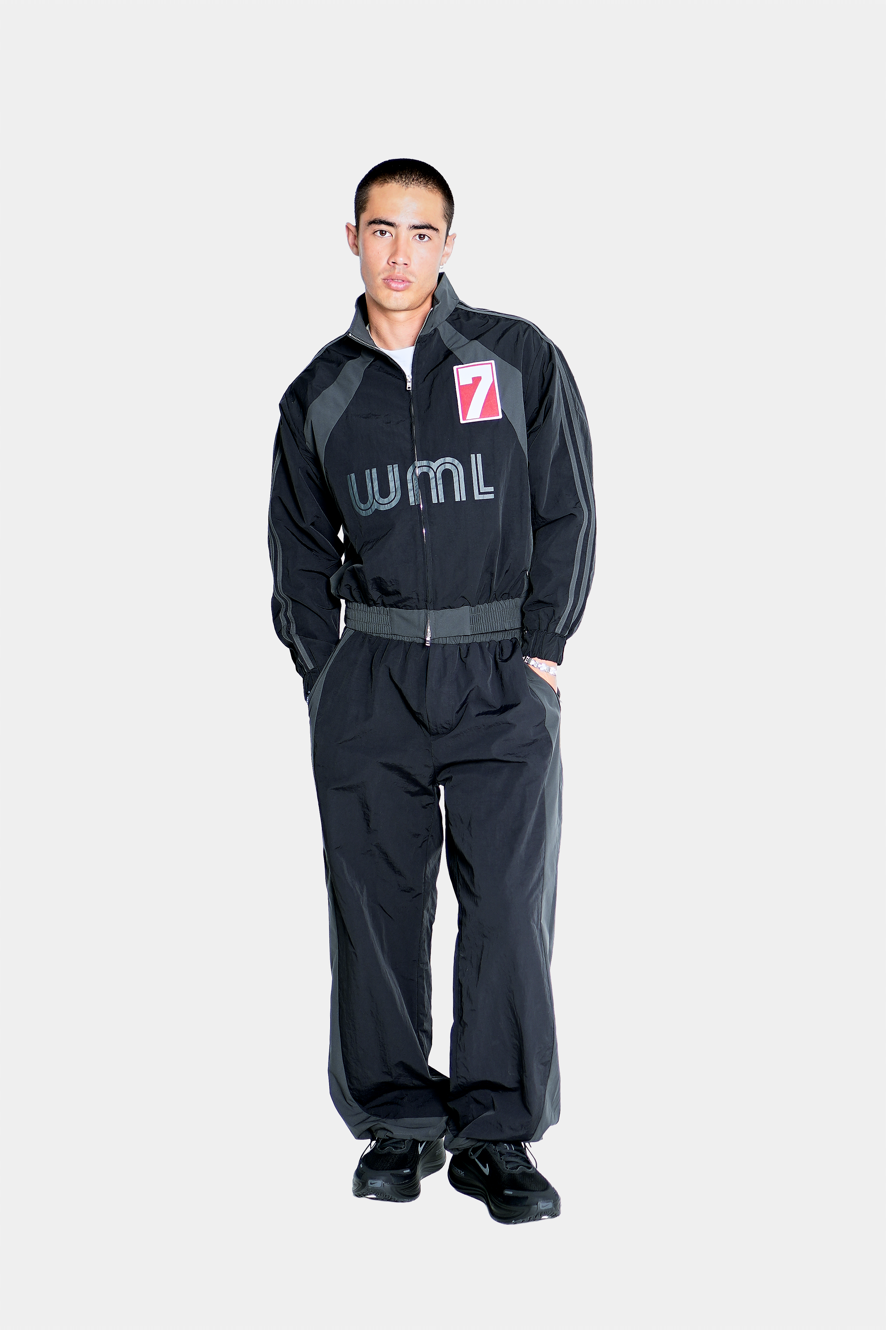 7th Club Track Pant – Black/Charcoal