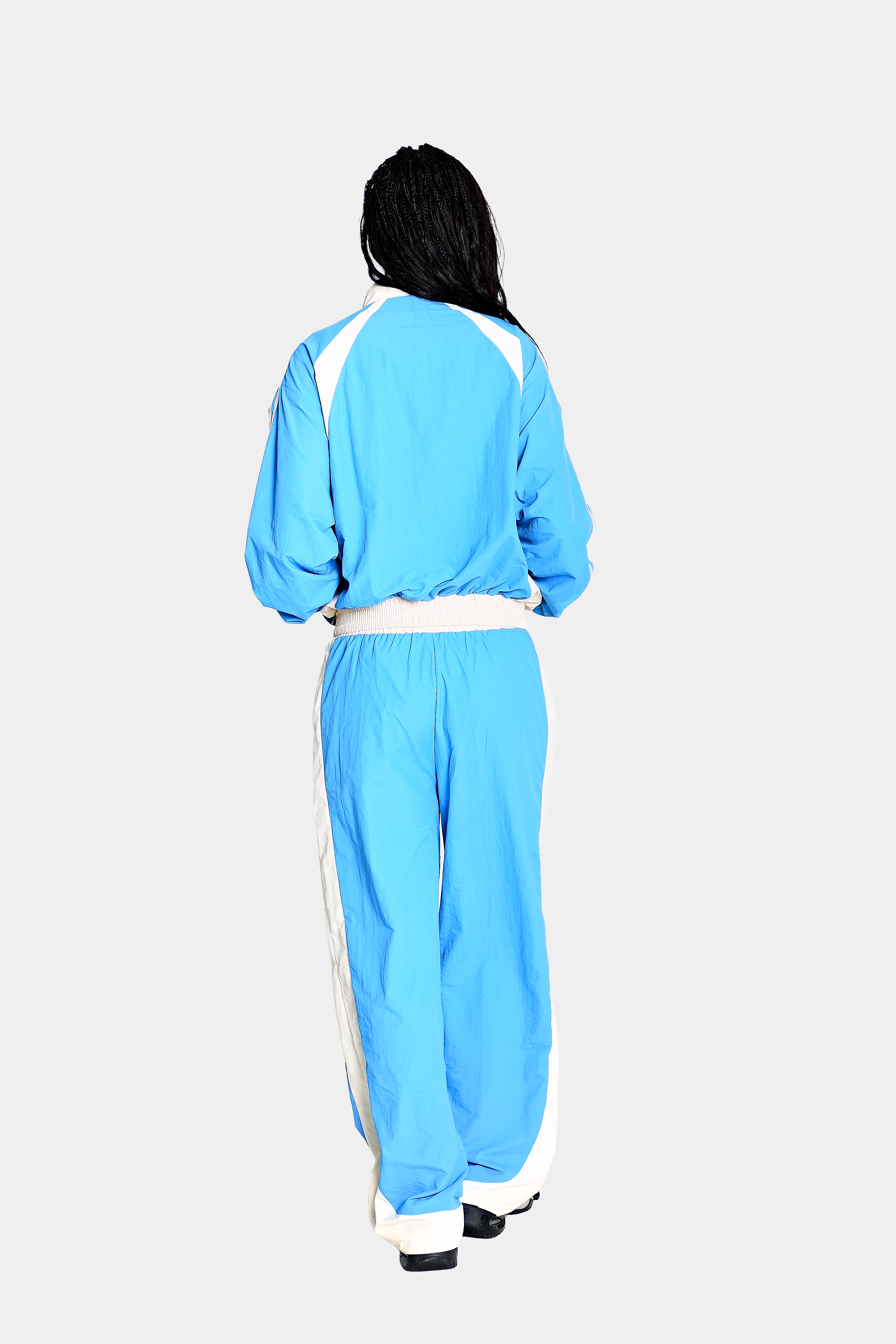 7th Club Track Jacket – Blue/Cream