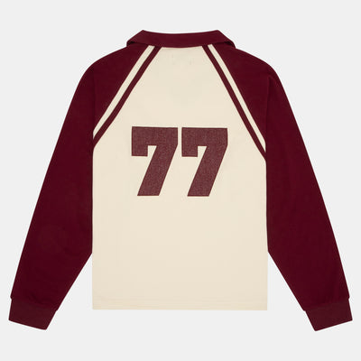 77 Polo Shirt (burgundy)