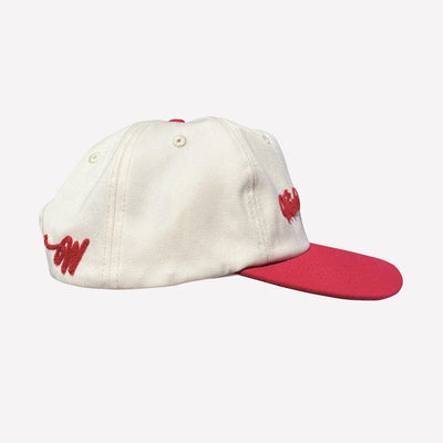 Signature Cap ( Ivory / Red )