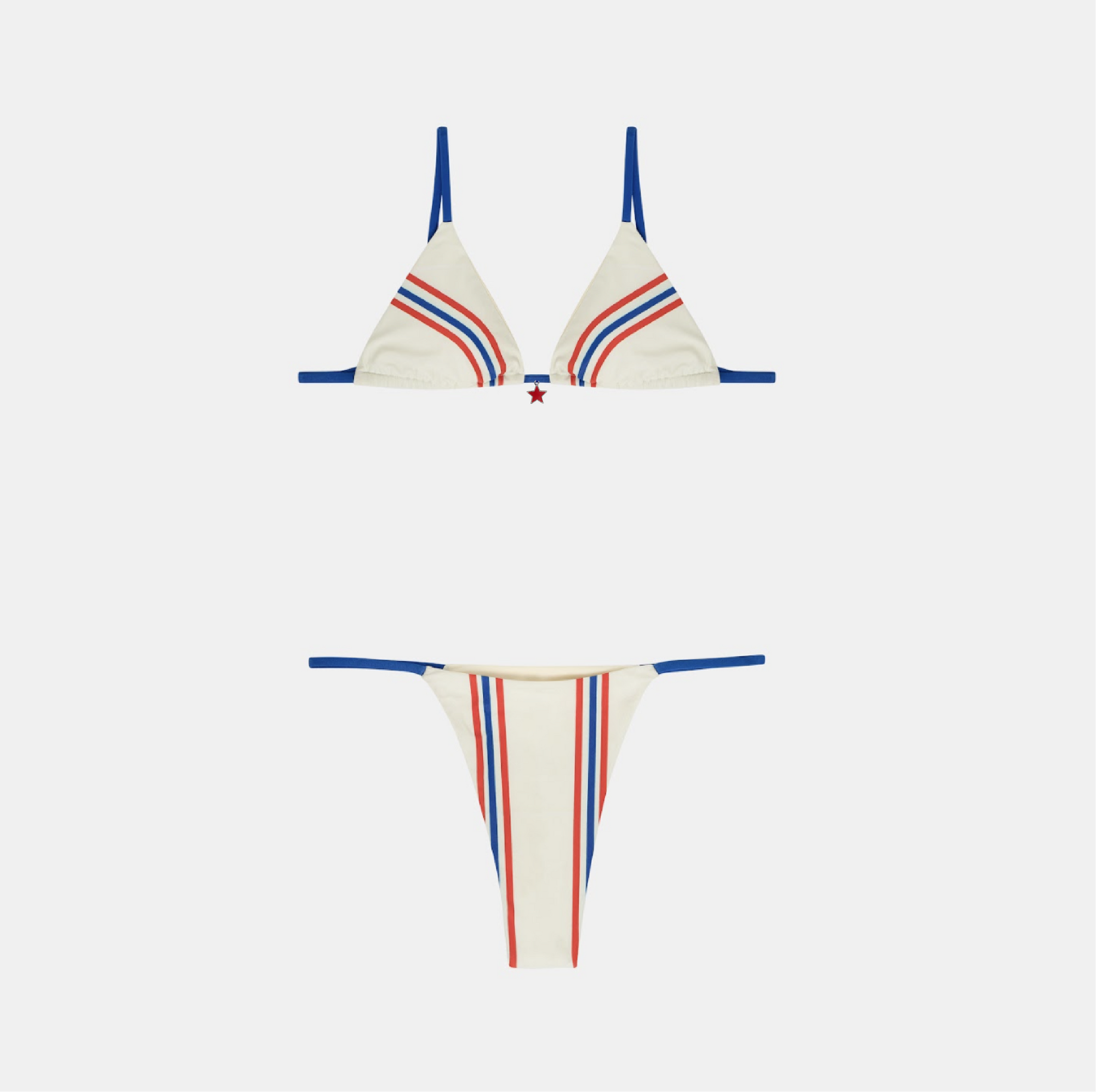 America's Choice Stripe Bikini Top