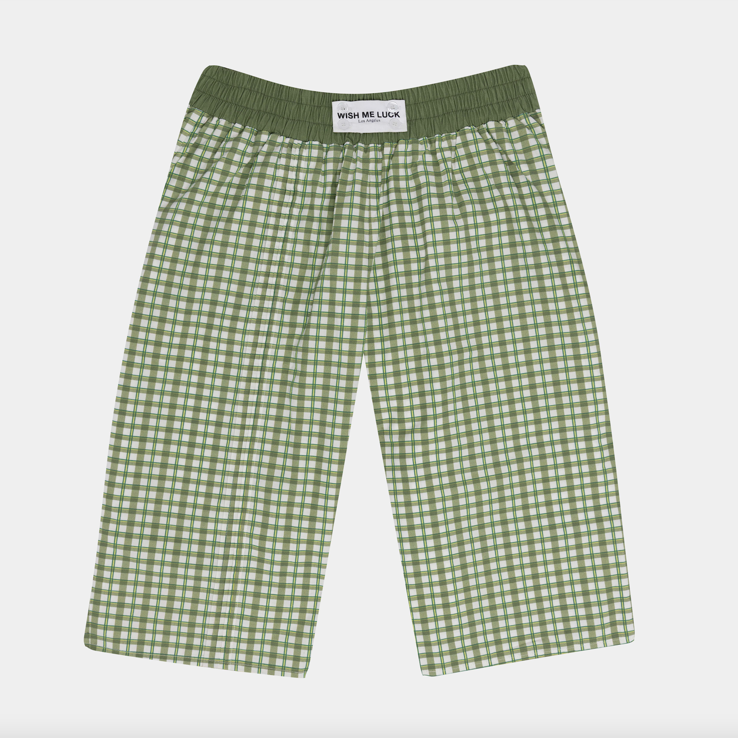 MALIBU UNISEX PLEATED SHORTS GREEN